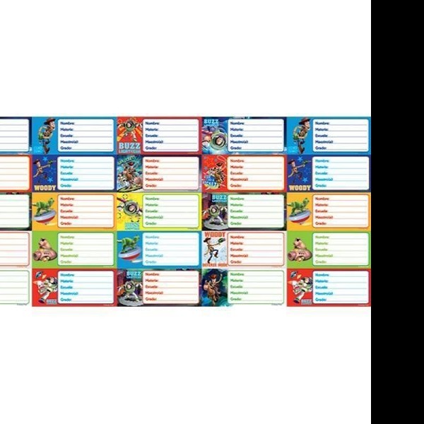 CALCOMANIA ESC. TOY STORY GRANMARK PAQUETE C10 HOJAS